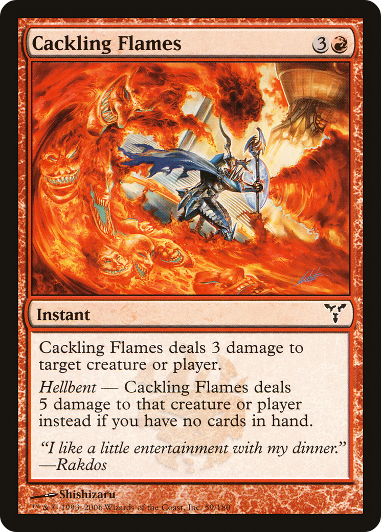 Cackling Flames (DIS-059) [Dissension] MTG Single Wizards of the Coast