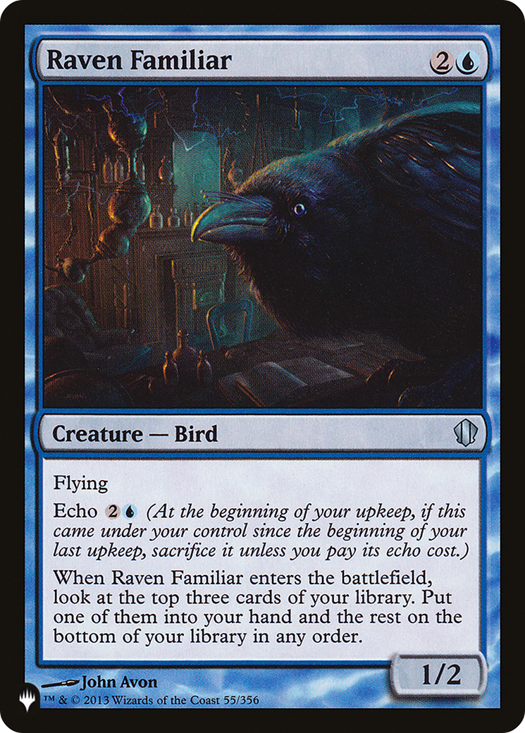 Raven Familiar (LIST-C13-55) [Mystery Booster] The List MTG Single Wizards of the Coast