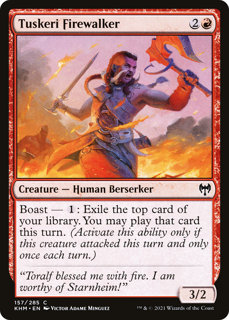 Tuskeri Firewalker (KHM-157) [Kaldheim] MTG Single Wizards of the Coast