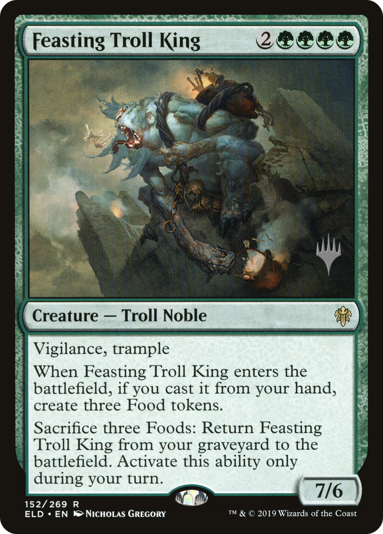 Feasting Troll King (PPELD-152) [Throne of Eldraine Promos] Foil MTG Single Wizards of the Coast