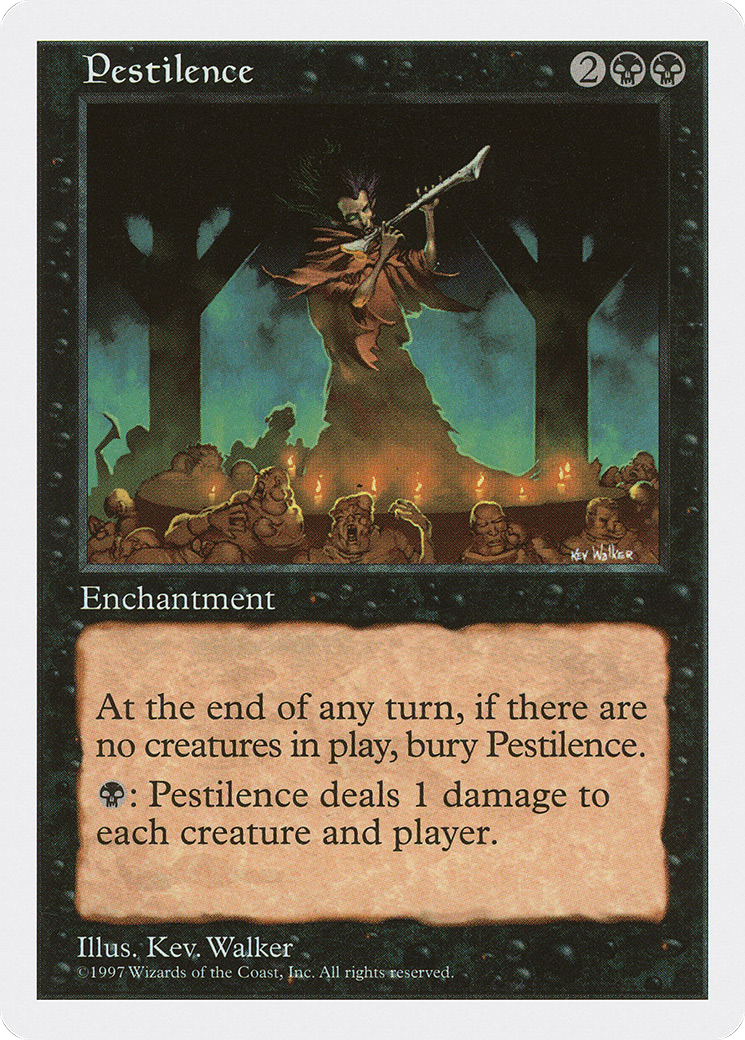 Pestilence (5ED-186) [Fifth Edition] MTG Single Wizards of the Coast