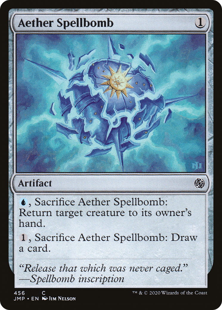 Aether Spellbomb (JMP-456) [Jumpstart] MTG Single Wizards of the Coast