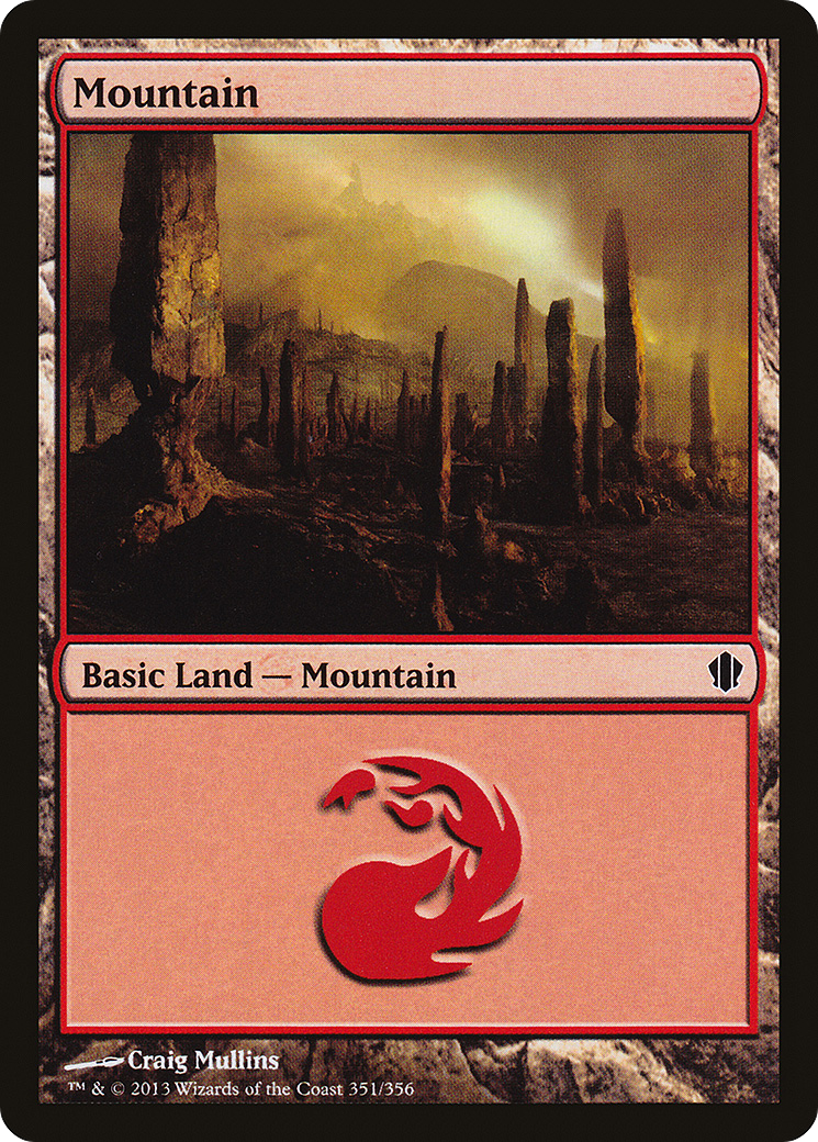 Mountain (351) (C13-351) [Commander 2013] MTG Single Wizards of the Coast