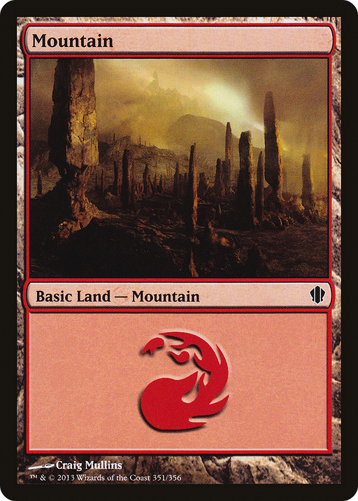Mountain (351) (C13-351) [Commander 2013] MTG Single Wizards of the Coast