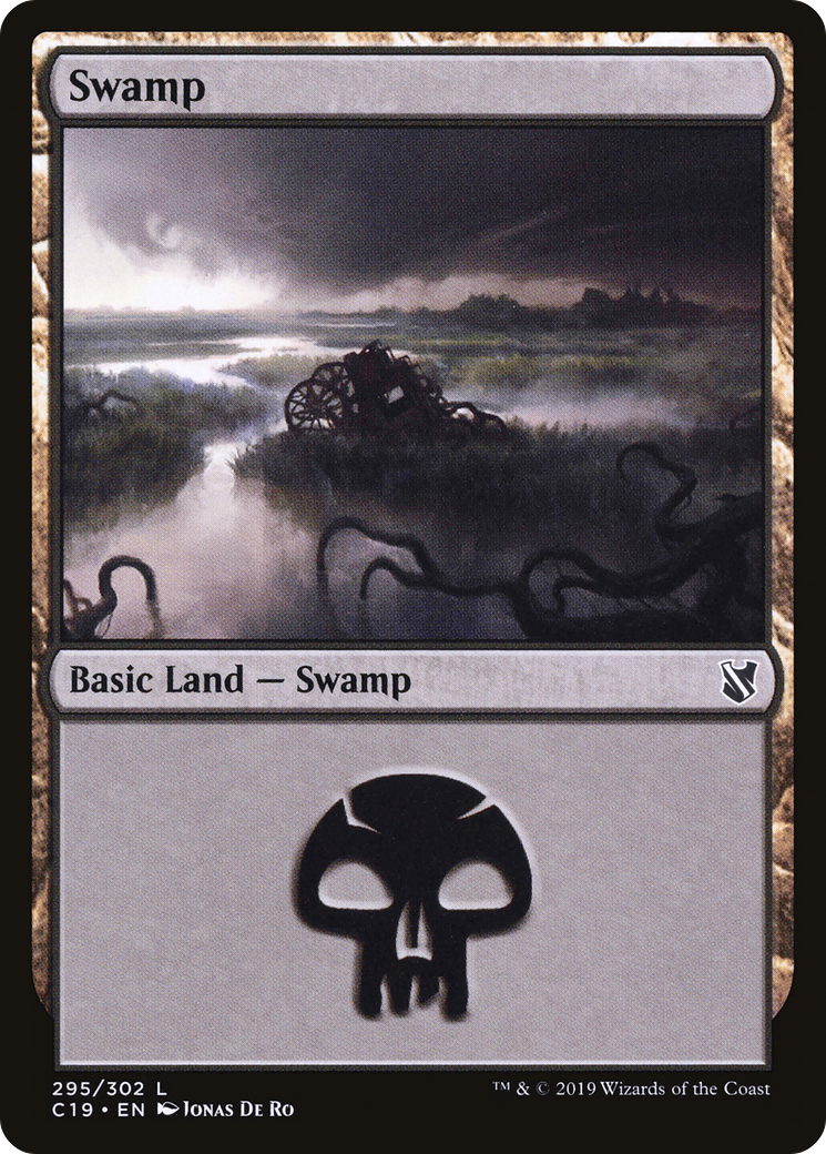 Swamp (295) (C19-295) [Commander 2019] MTG Single Wizards of the Coast