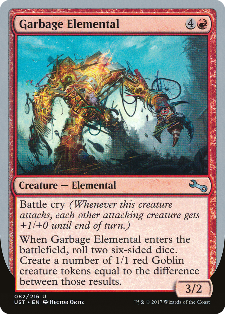 Garbage Elemental (C) (UST-082) [Unstable] MTG Single Wizards of the Coast