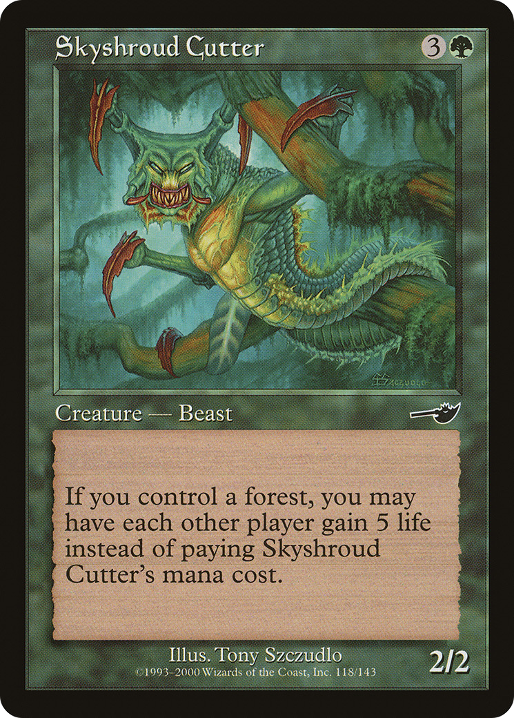 Skyshroud Cutter (NMS-118) [Nemesis] Foil MTG Single Wizards of the Coast
