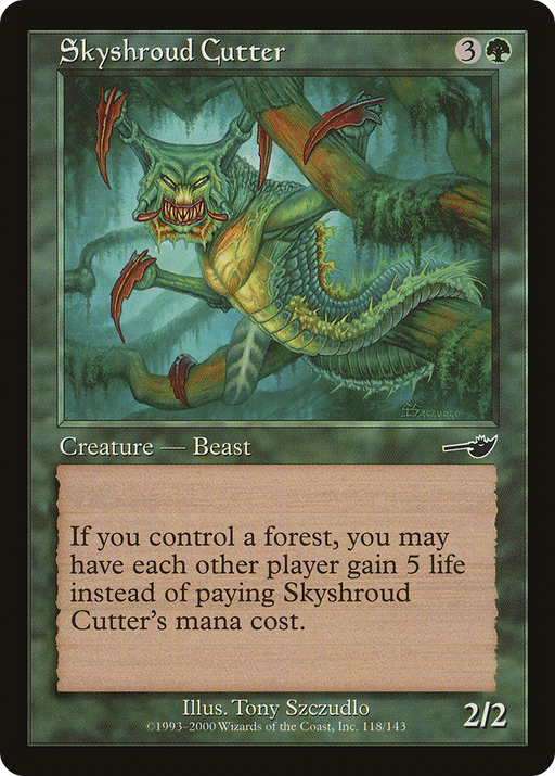 Skyshroud Cutter (NMS-118) [Nemesis] Foil MTG Single Wizards of the Coast