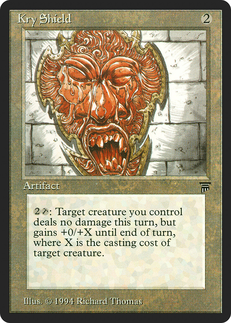 Kry Shield (LEG-282) [Oldschool] Legends MTG Single Wizards of the Coast