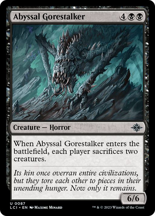 Abyssal Gorestalker (LCI-087) [The Lost Caverns of Ixalan] MTG Single Wizards of the Coast