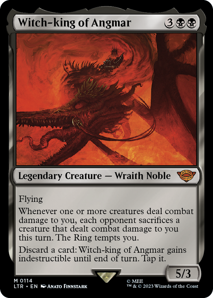 Witch-king of Angmar (LTR-114) [The Lord of the Rings: Tales of Middle-earth] Foil MTG Single Wizards of the Coast