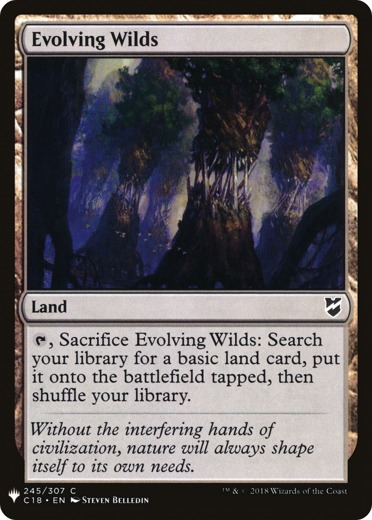 Evolving Wilds (C18) (LIST-245) [Mystery Booster] The List MTG Single Wizards of the Coast