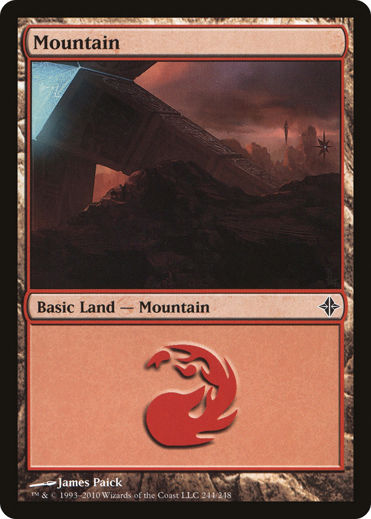 Mountain (ROE-244) [Rise of the Eldrazi] Foil MTG Single Wizards of the Coast