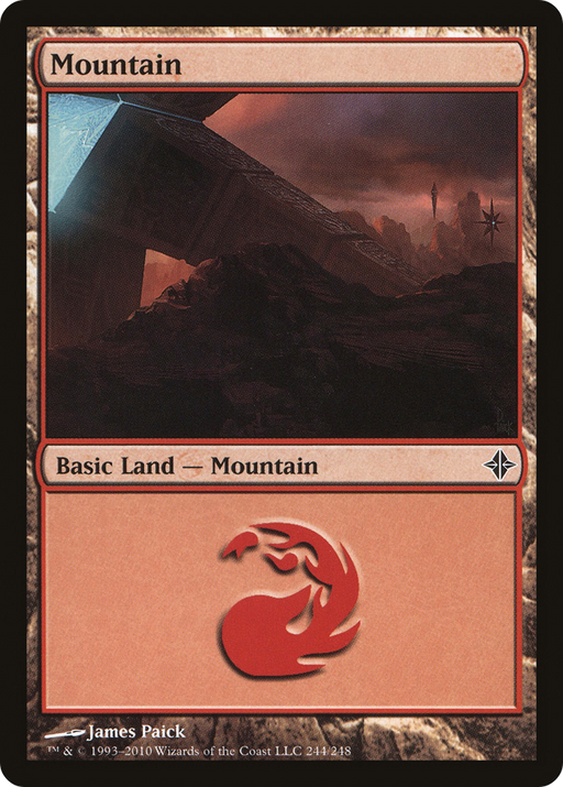 Mountain (ROE-244) [Rise of the Eldrazi] Foil MTG Single Wizards of the Coast