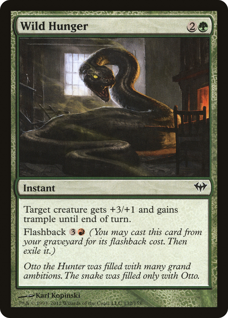 Wild Hunger (DKA-132) [Dark Ascension] Foil MTG Single Wizards of the Coast