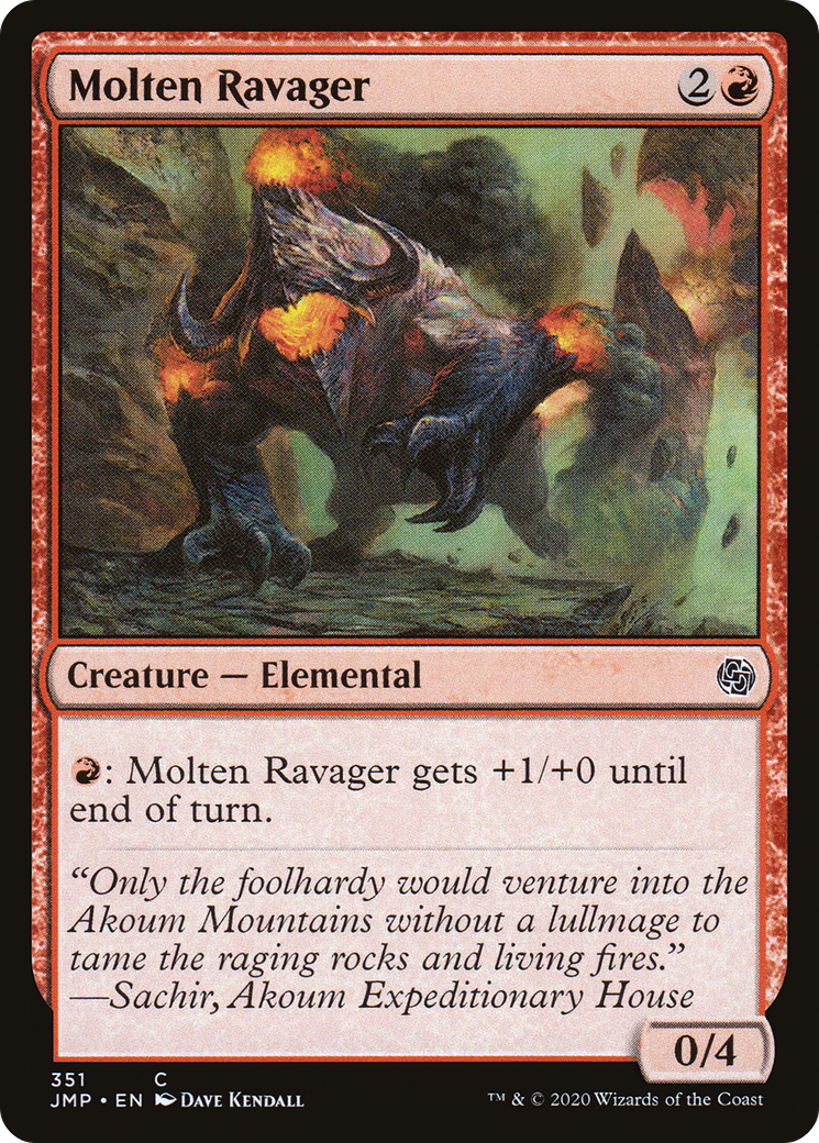 Molten Ravager (JMP-351) [Jumpstart] MTG Single Wizards of the Coast