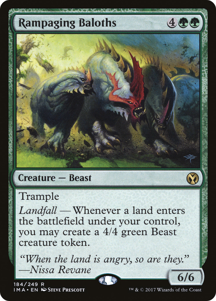 Rampaging Baloths (IMA-184) [Iconic Masters] Foil MTG Single Wizards of the Coast