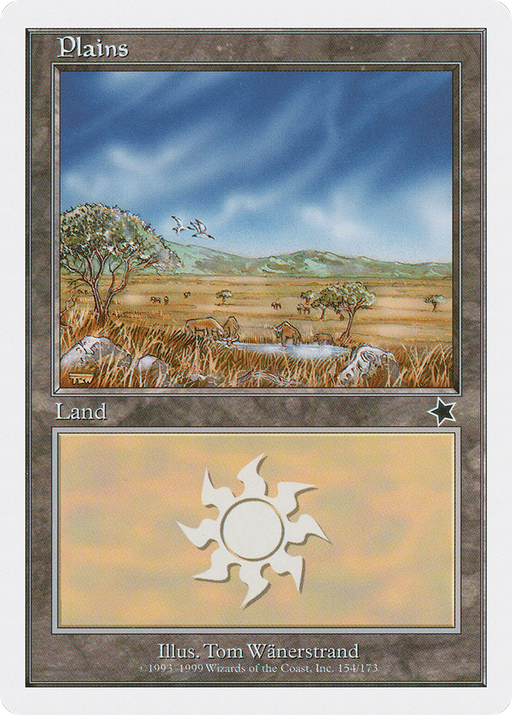 Plains (S99-154) [Misc] Starter 1999 MTG Single Wizards of the Coast
