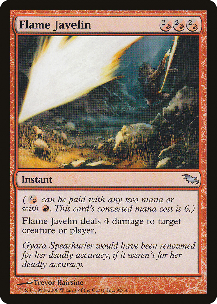 Flame Javelin (SHM-092) [Shadowmoor] MTG Single Wizards of the Coast