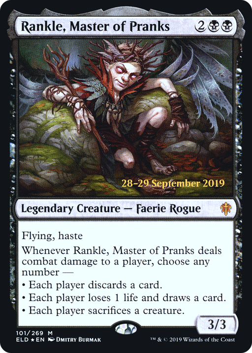 Rankle, Master of Pranks (PRE-101) [Throne of Eldraine Promos] Foil MTG Single Wizards of the Coast