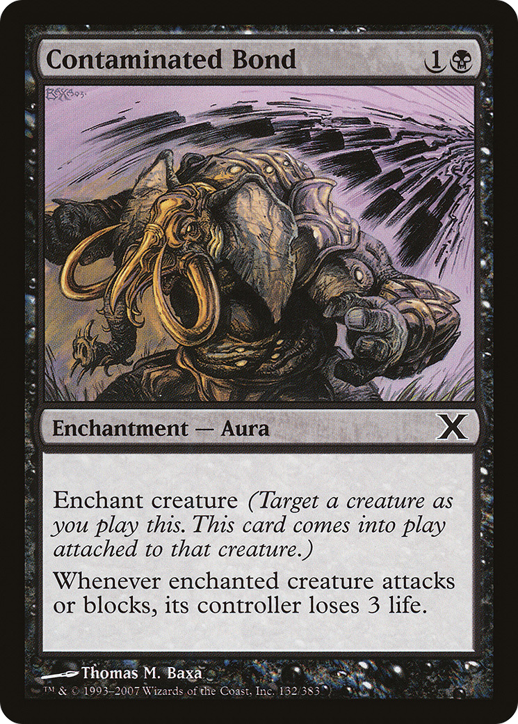 Contaminated Bond (10E-132) [Tenth Edition] MTG Single Wizards of the Coast