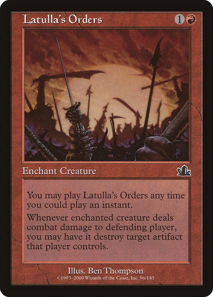 Latulla's Orders (PCY-096) [Prophecy] MTG Single Wizards of the Coast
