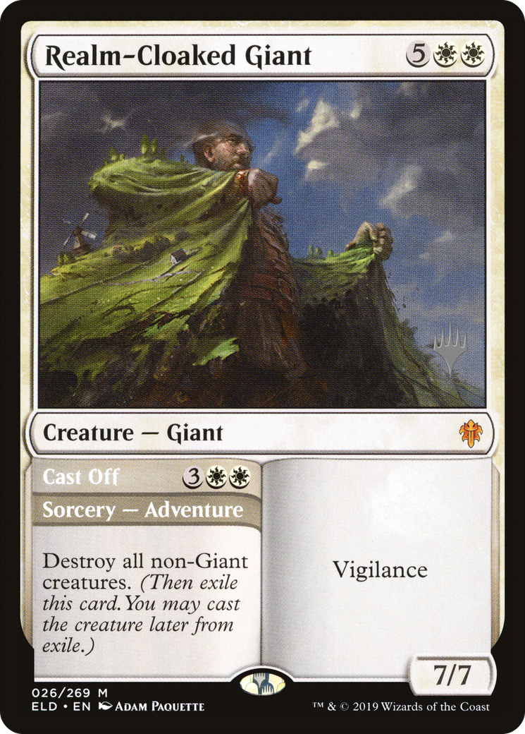 Realm-Cloaked Giant (PPELD-026) [Throne of Eldraine Promos] MTG Single Wizards of the Coast