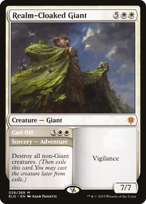 Realm-Cloaked Giant (PPELD-026) [Throne of Eldraine Promos] MTG Single Wizards of the Coast