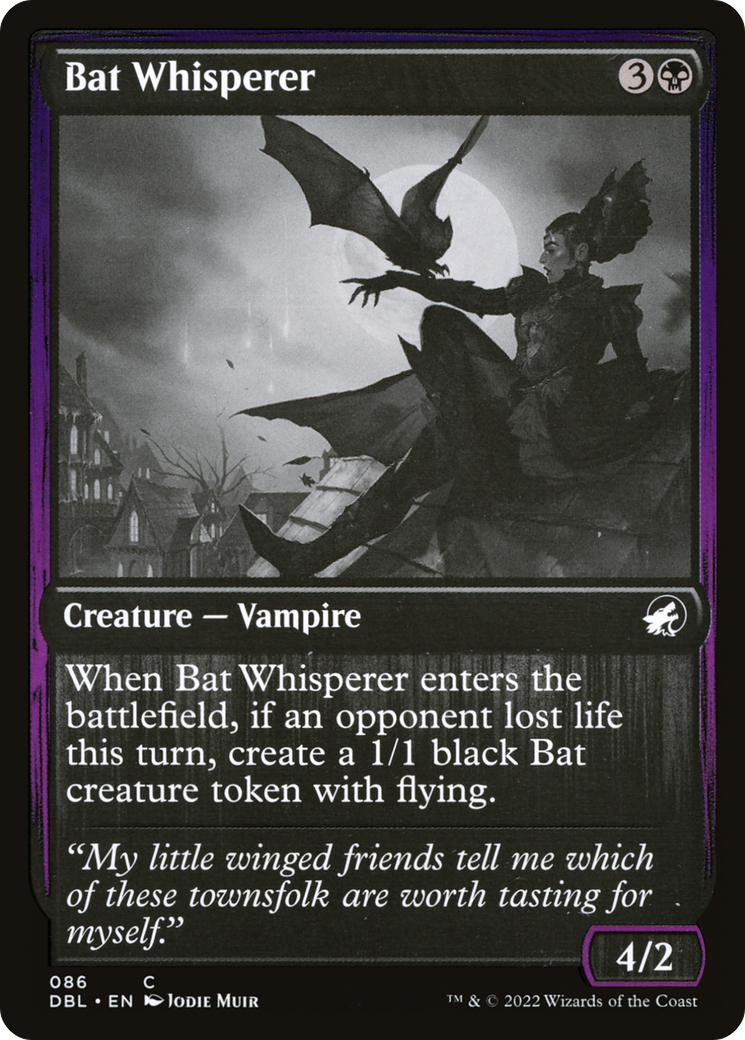 Bat Whisperer (DBL-086) [Innistrad: Double Feature] Foil MTG Single Wizards of the Coast