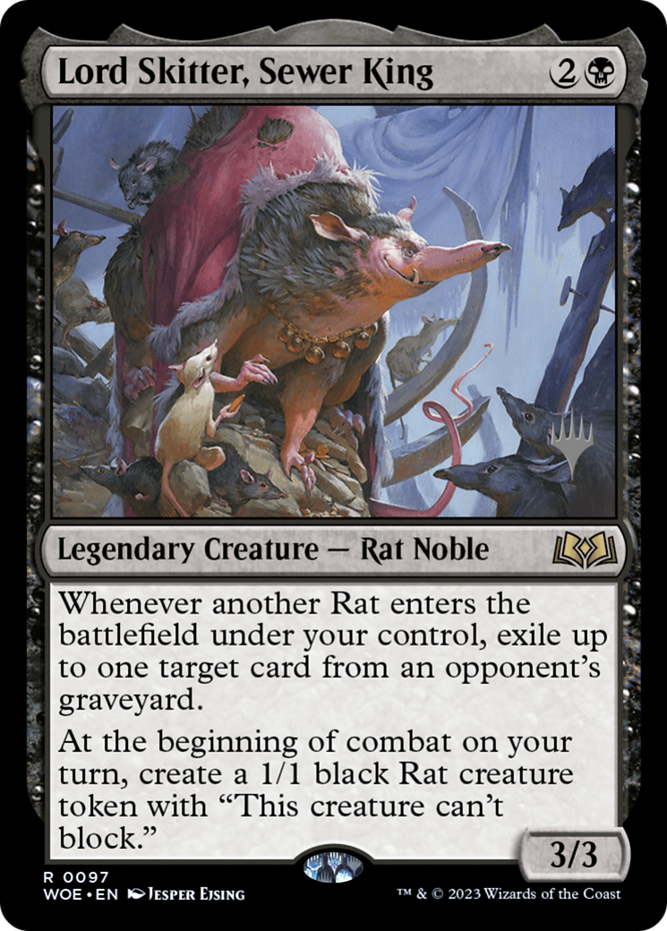 Lord Skitter, Sewer King (PPWOE-097) [Wilds of Eldraine Promos] Foil MTG Single Wizards of the Coast
