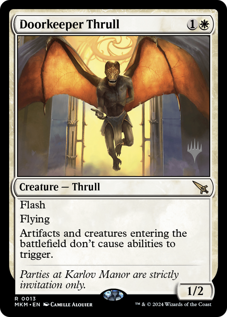 Doorkeeper Thrull (PPMKM-013) [Murders at Karlov Manor Promos] Foil MTG Single Wizards of the Coast
