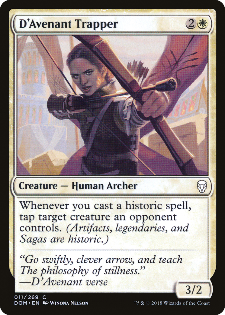 D'Avenant Trapper (DOM-011) [Dominaria] Foil MTG Single Wizards of the Coast