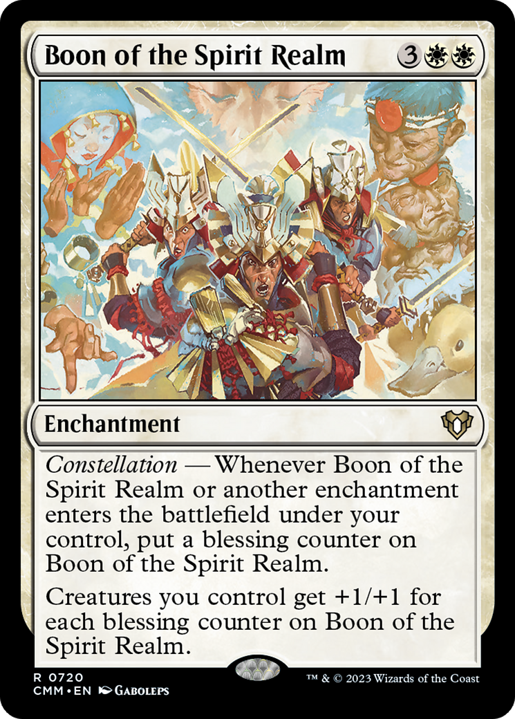 Boon of the Spirit Realm (CMM-720) [Commander Masters] MTG Single Wizards of the Coast
