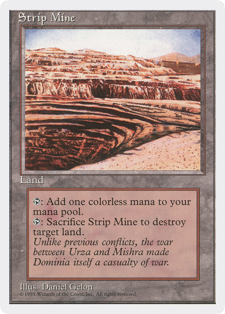 Strip Mine (4ED-363) [Fourth Edition] MTG Single Wizards of the Coast