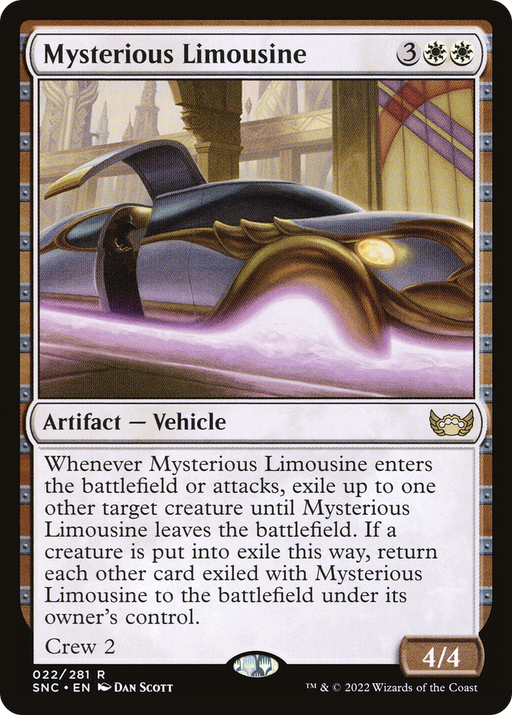 Mysterious Limousine (SNC-022) [Streets of New Capenna] MTG Single Wizards of the Coast
