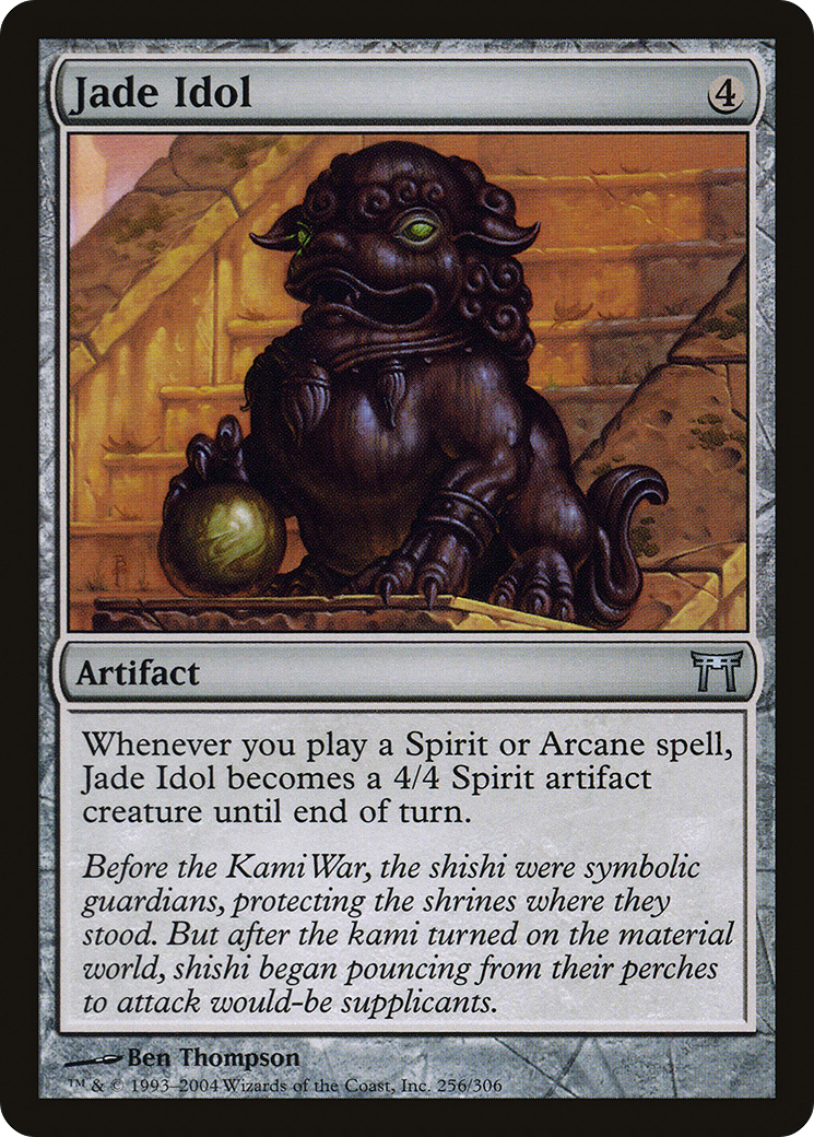 Jade Idol (CHK-256) [Champions of Kamigawa] MTG Single Wizards of the Coast