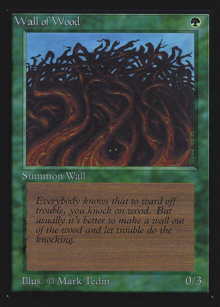 Wall of Wood (CED-226) [Collectors' Edition] MTG Single Wizards of the Coast