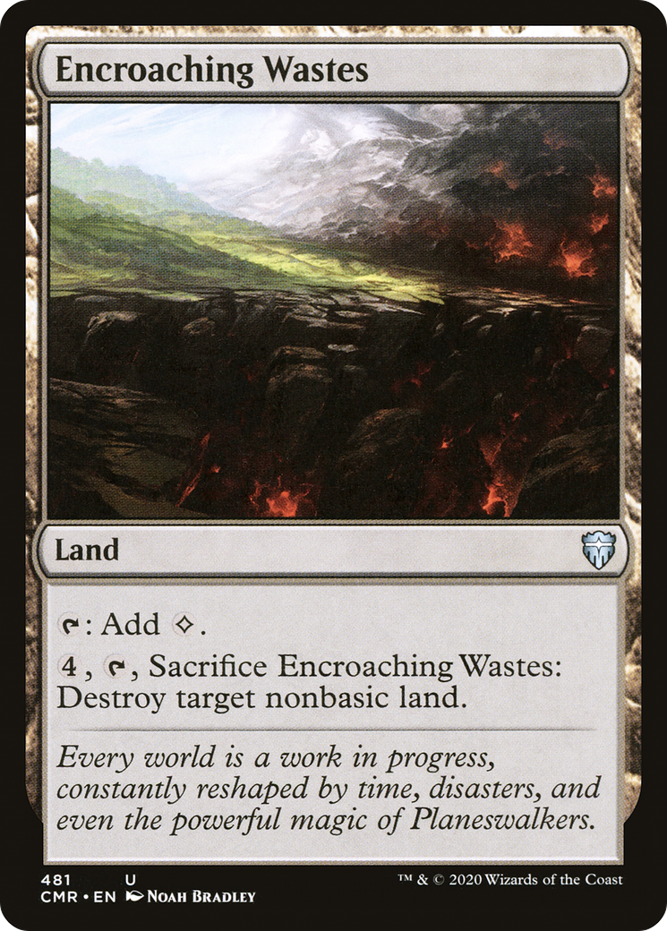 Encroaching Wastes (CMR-481) [Commander Legends] MTG Single Wizards of the Coast