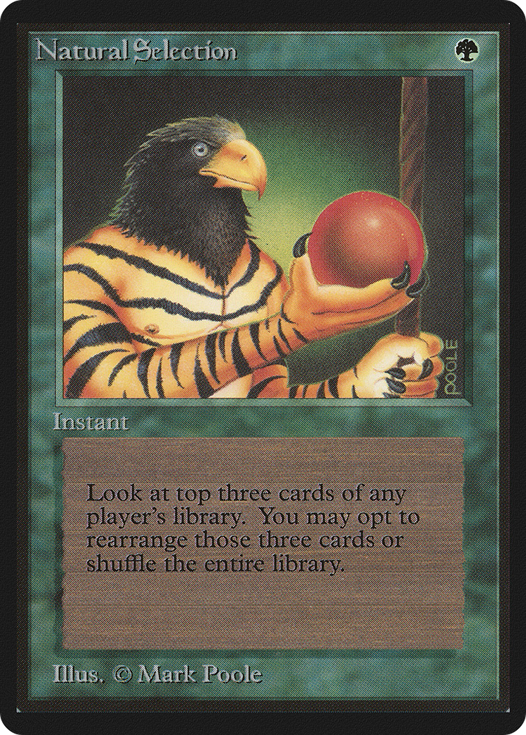 Natural Selection (LEB-213) [Oldschool] Limited Edition Beta MTG Single Wizards of the Coast