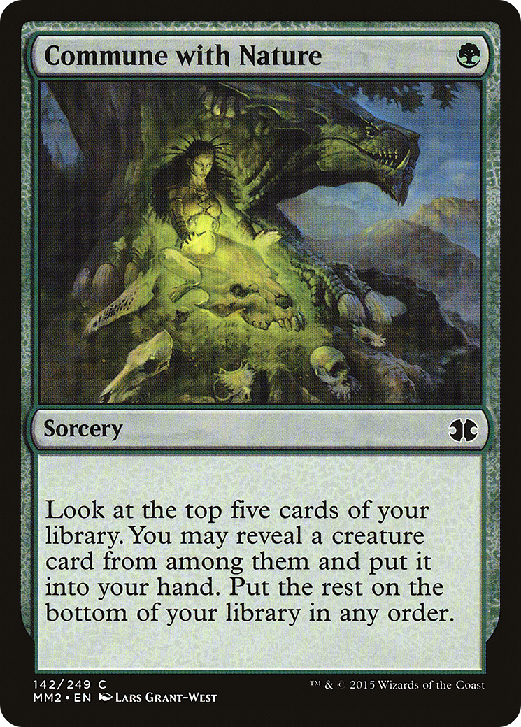 Commune with Nature (MM2-142) [Modern Masters 2015] Foil MTG Single Wizards of the Coast