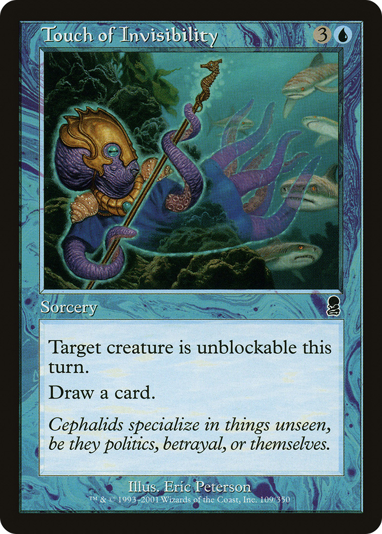 Touch of Invisibility (ODY-109) [Odyssey] Foil MTG Single Wizards of the Coast