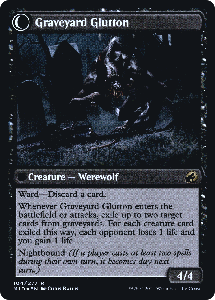 Graveyard Trespasser (PRE-104) [Innistrad: Midnight Hunt Promos] Foil MTG Single Wizards of the Coast