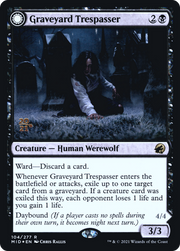 Graveyard Trespasser (PRE-104) [Innistrad: Midnight Hunt Promos] Foil MTG Single Wizards of the Coast