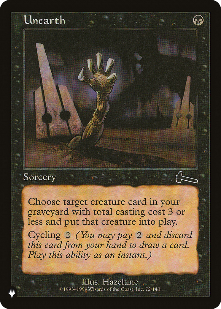 Unearth (LIST-ULG-72) [Mystery Booster] The List MTG Single Wizards of the Coast