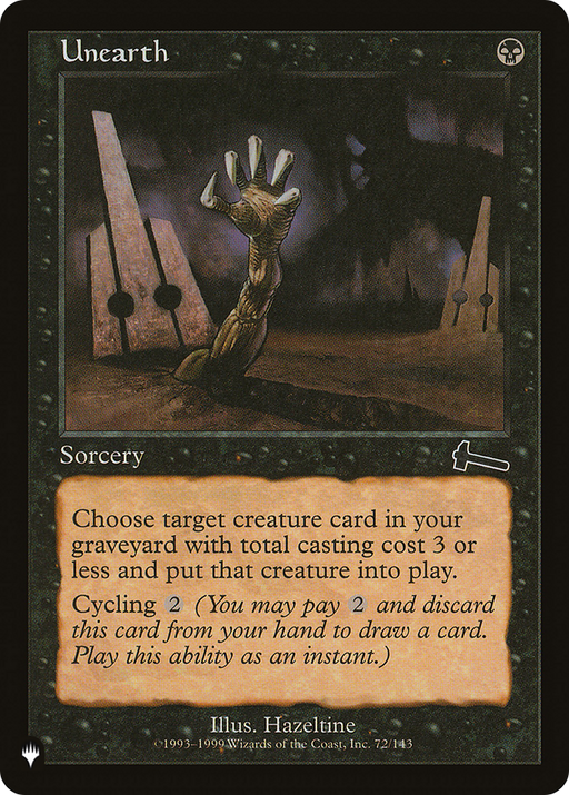 Unearth (LIST-ULG-72) [Mystery Booster] The List MTG Single Wizards of the Coast