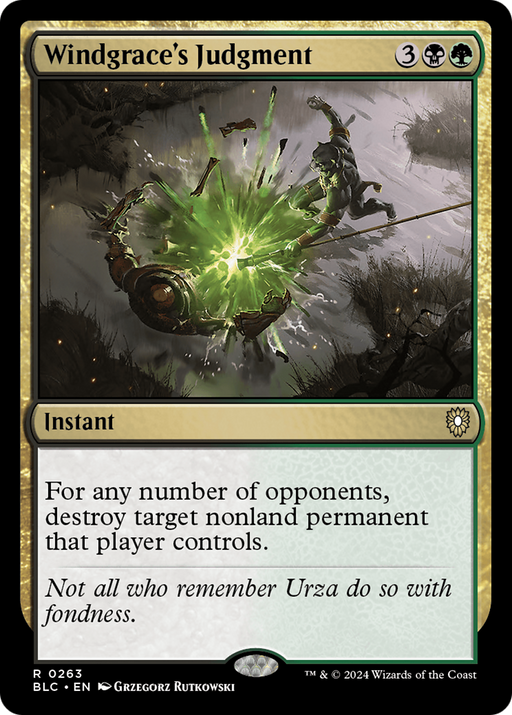 Windgrace's Judgment (BLC-263) [Bloomburrow Commander] MTG Single Wizards of the Coast