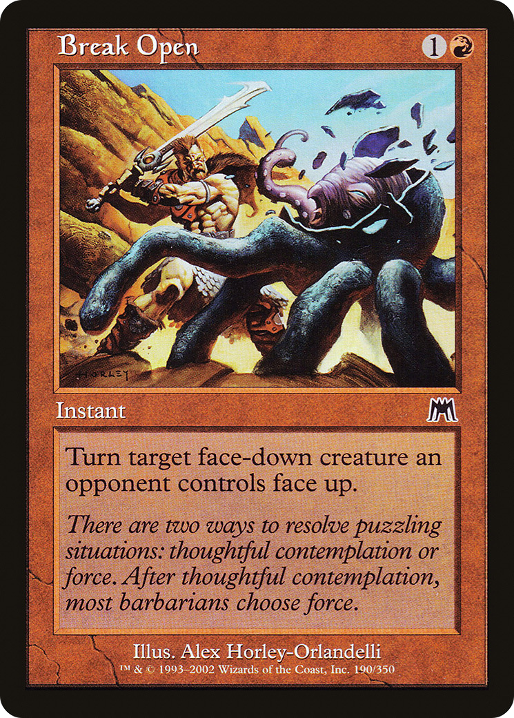 Break Open (ONS-190) [Onslaught] Foil MTG Single Wizards of the Coast