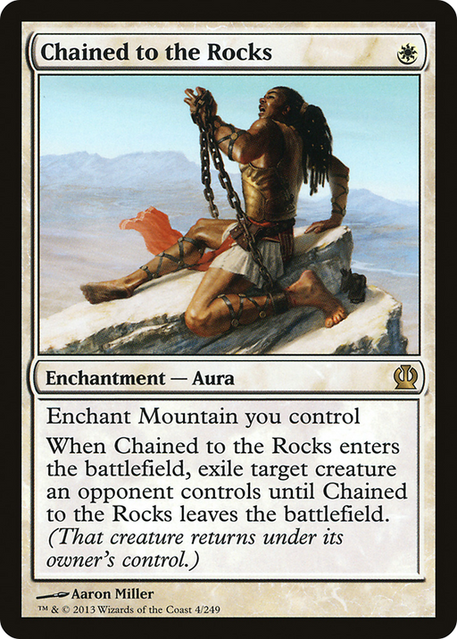 Chained to the Rocks (THS-004) [Theros] Foil MTG Single Wizards of the Coast
