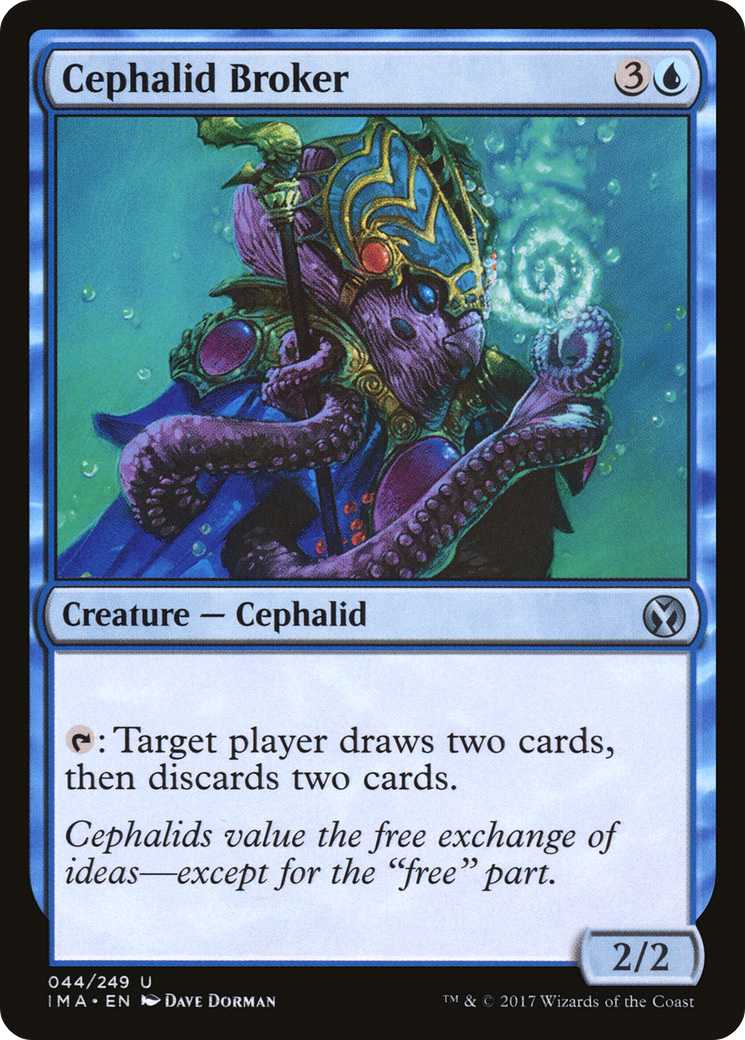 Cephalid Broker (IMA-044) [Iconic Masters] Foil MTG Single Wizards of the Coast