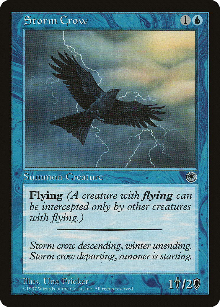 Storm Crow (POR-69D) [Misc] Portal MTG Single Wizards of the Coast
